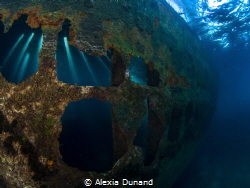 Telamon Wreck illuminated! by Alexia Dunand 